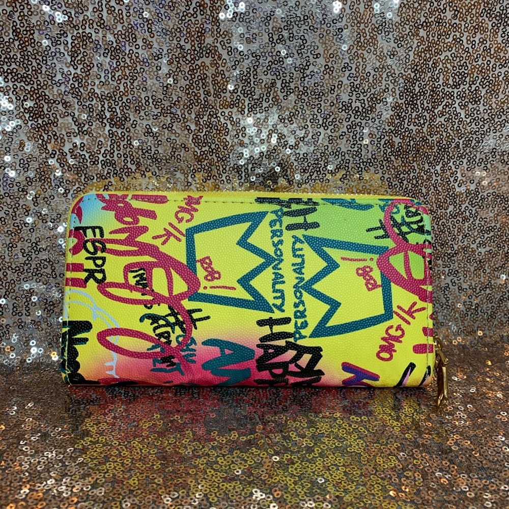 Graffiti Wallet with Card Slots